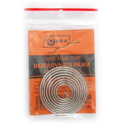 Pájecí cín Sn99, 3Cu0, 7NiP, pr.1,5mm - 10g