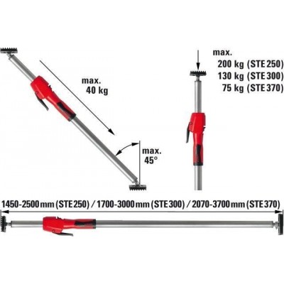 BESSEY - podpěra stropní a montážní STE 250