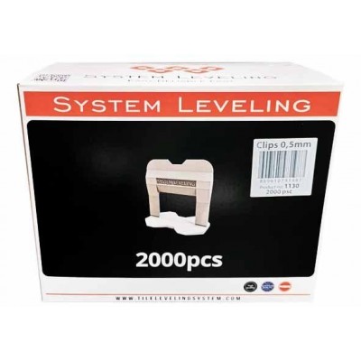 System Leveling - spony 0,5mm (2000 ks)