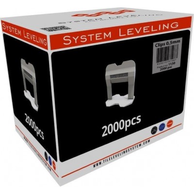 System Leveling - spony 0,5mm (2000 ks)