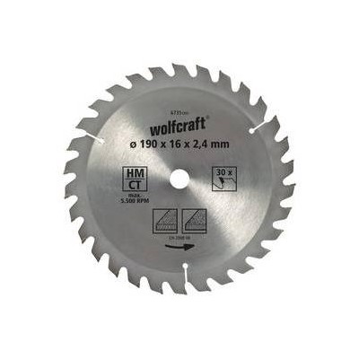 WOLFCRAFT - Kotouč pilový HM 20zub 160mm