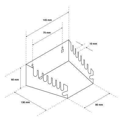 Kovový držák na montážní klíče, 60/145