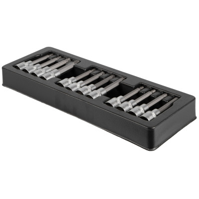 Nástrčné hlavice s bitmi 1/2", 12 ks v dielenskom vozíku - LIACK384016