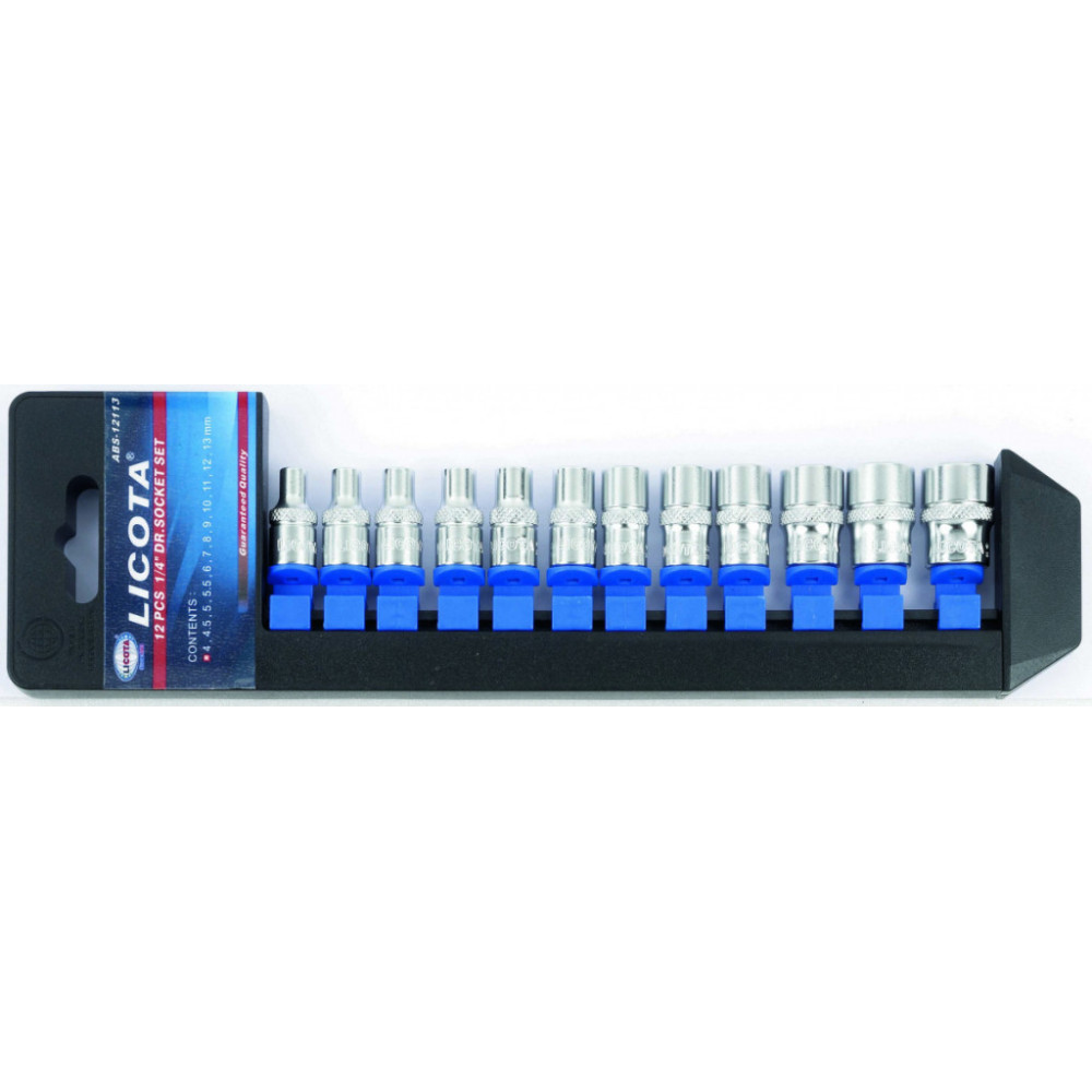 Sada nástrčných kľúčov 1/4", 12 ks - LIABS12113F