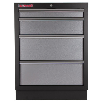 Celokovová dielenská skriňa PROFI so 4 zásuvkami 680x458x910 mm - TGC1304