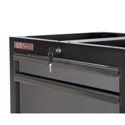 Celokovová dielenská skriňa PROFI so 4 zásuvkami 680x458x910 mm - TGC1304