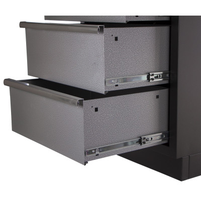 Celokovová dielenská skriňa PROFI so 4 zásuvkami 680x458x910 mm - TGC1304