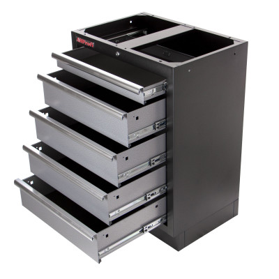 Celokovová dielenská skriňa PROFI s 5 zásuvkami 680x458x910 mm - TGC1305