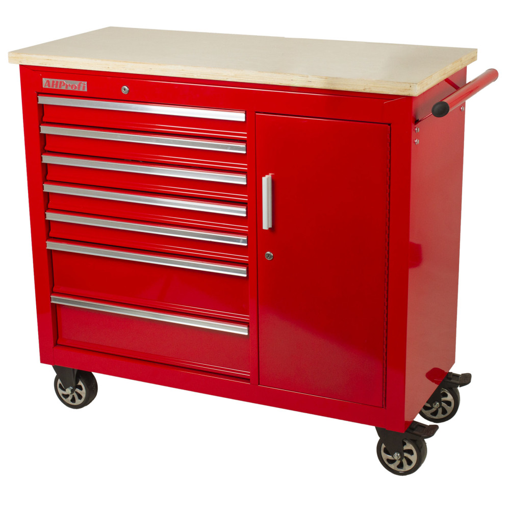 Mobilný pracovný stôl / skriňa na náradie s pracovnou doskou - TBR-L4407E-X