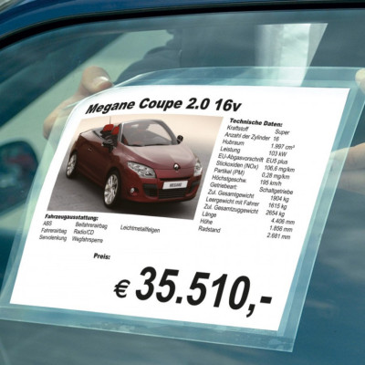 Samolepiace fólie A4, statická lepiaca fólia - biela - 744080030