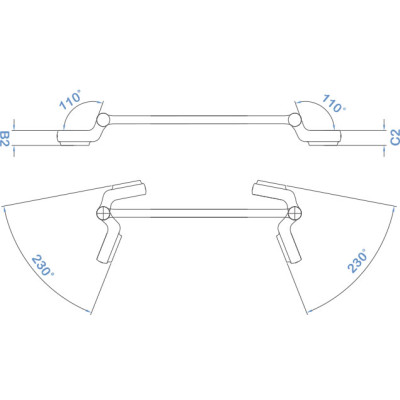 Oboustranný polootevřený flexibilní klíč, 10 x 12 mm - LIAWT1012