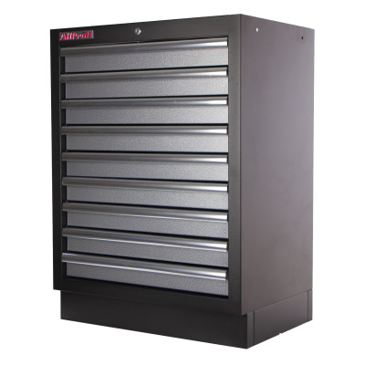 Celokovová dielenská skriňa PROFI s 9 zásuvkami 680x458x910 mm - TGC1309