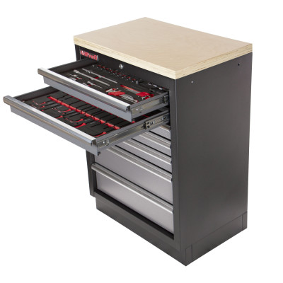 Celokovová dielenská skriňa PROFI so 7 zásuvkami 680x458x910 mm - TGC1307