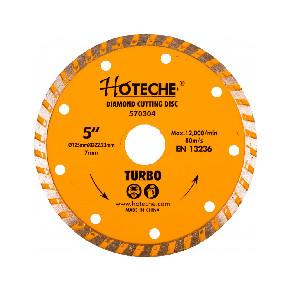 Diamantový rezný kotúč 125 mm, TURBO - HT570304