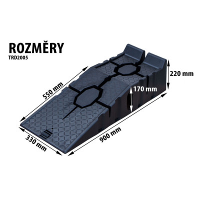 Plastové nájezdové rampy 2,5 t - TRD2005