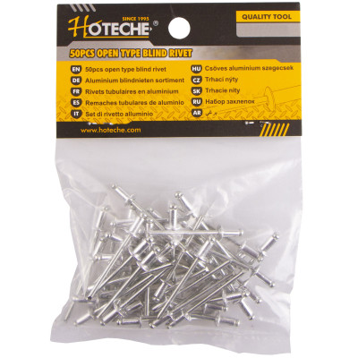 Trhacie nity, 3,2 x 6,4 mm, 50 ks - HT161002