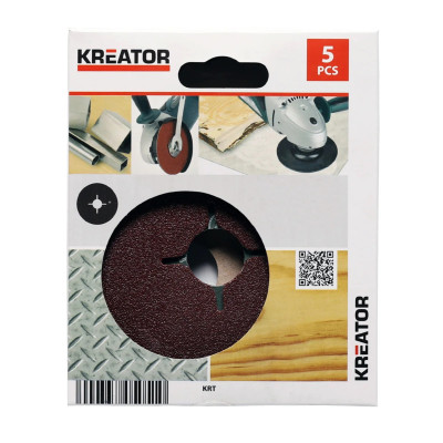 KREATOR - Brusný výsek fiber na podložku 115 mm G60 - 5 ks