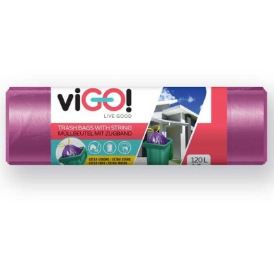 viGO! Pytle do odpadkových košů LDPE 120l/10 ks 70x100cm 25µm -…