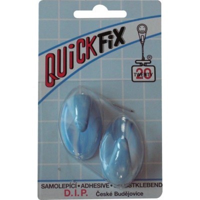 DIP - QUICKFIX háček samolepicí typ 1 - 2 ks - bílo/modrý