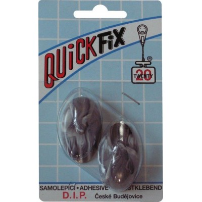 DIP - QUICKFIX háček samolepicí typ 1 - 2 ks - bílo/černý