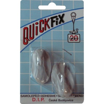 DIP - QUICKFIX háček samolepicí typ 2 - 2 ks - bílo/šedý