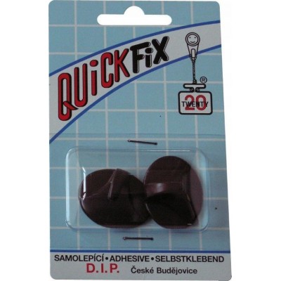 DIP - QUICKFIX háček samolepicí typ 6 - 2 ks - tmavě hnědý