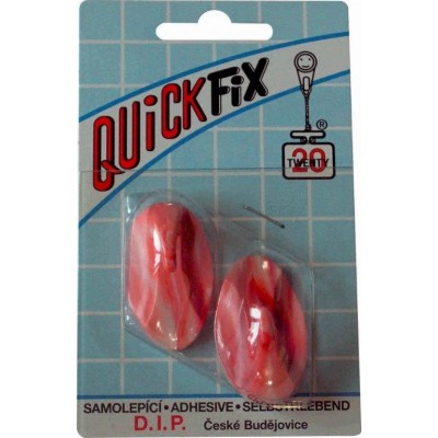 DIP - QUICKFIX háček samolepicí typ 2 - 2 ks - bílo/červený