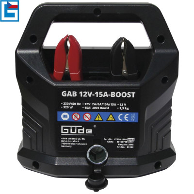 AUTOMATICKÁ NABÍJEČKA BATERIÍ GAB 12V-15A-BOOST