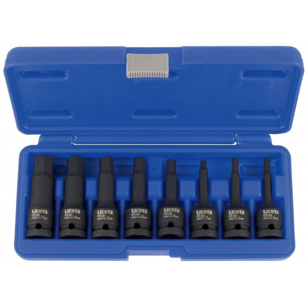 Sada vnějších nástrčných klíčů HEX 1/2" sada 8ks - Liasa40001