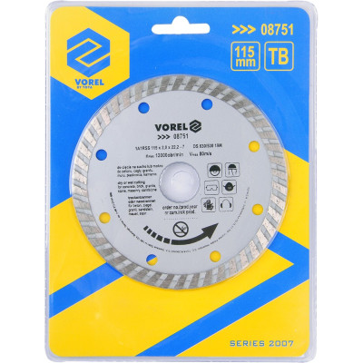 Kotouč řezný diamantový 115 x 22,2 x 2,0 mm turbo