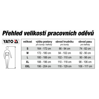 Pracovní oděv, reflexní kalhoty a blůza, CRESTON vel. L