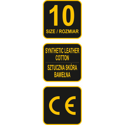 Rukavice pracovní bavlna/syntetická kůže vel. 10