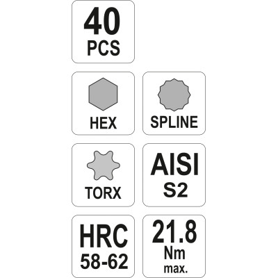 Sada bitů 40 ks box