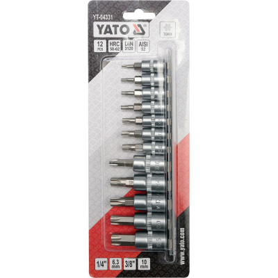 Bity Torx sada 12 ks (CrV 6150)