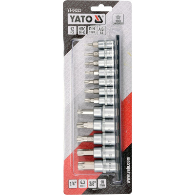 Bity Torx sada 12 ks (CrV 6150)