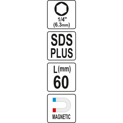 Adaptér SDS+ HEX 1/4"