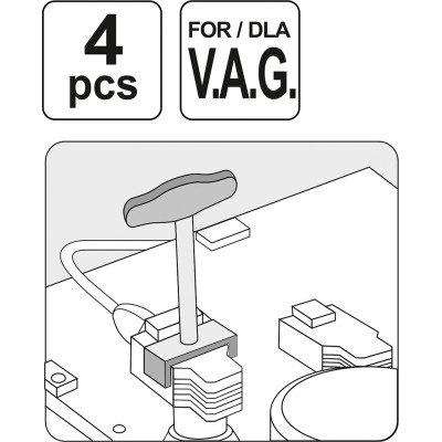 Stahováky zapalovací cívky sada 4ks - VAG