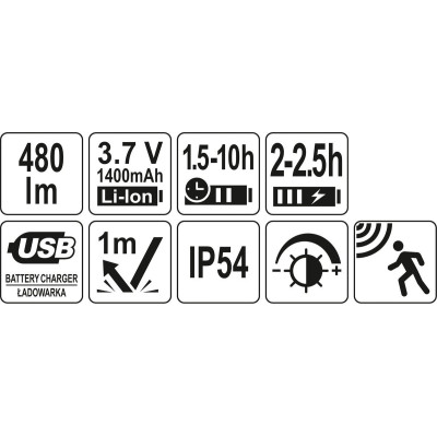 Svítilna čelovka COB/OSRAM LED 480lm