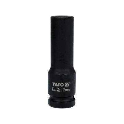 Nástavec 1/2" rázový šestihranný hluboký 12 mm CrMo