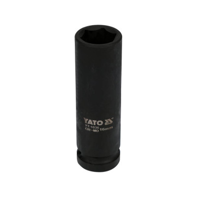 Nástavec 1/2" rázový šestihranný hluboký 16 mm CrMo