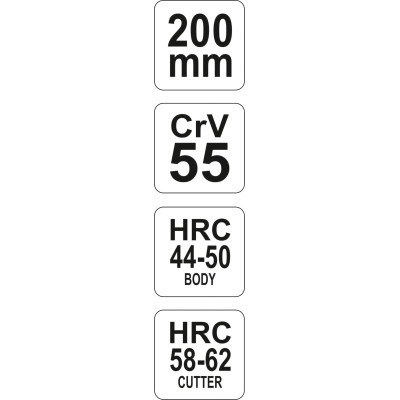 Kleště prodloužené rovné 200 mm  CrV