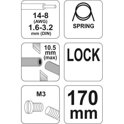 Kleště štípací, konektorové 170mm