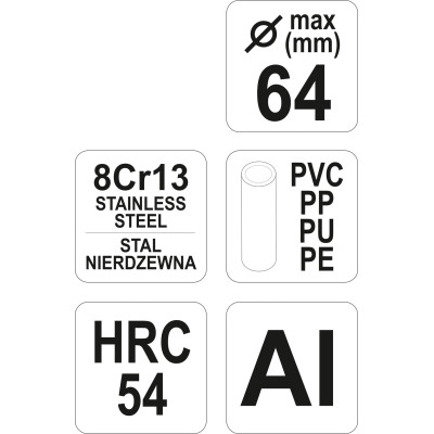 Řezač trubek 64 mm PVC