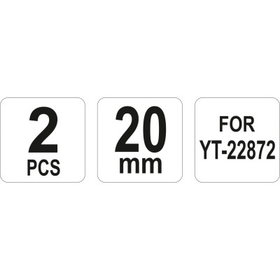 Náhradní nože  pro kleště hydraulické YT-22872 20mm