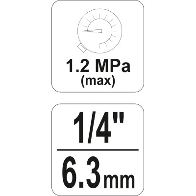 Regulátor tlaku vzduchu 1/4", max. 1,2MPa