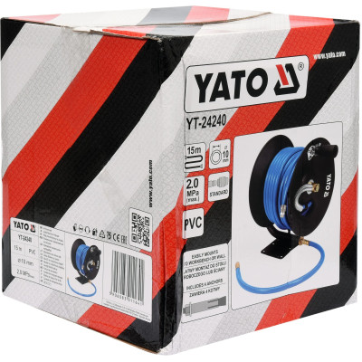 Naviják se vzduchovou hadicí PVC 10mm, 15m