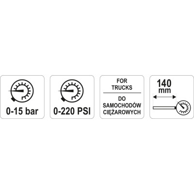Manometr 0-15 Bar
