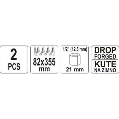 Stahovák pružin tlumičů automobilů 355 x 82 mm 2ks