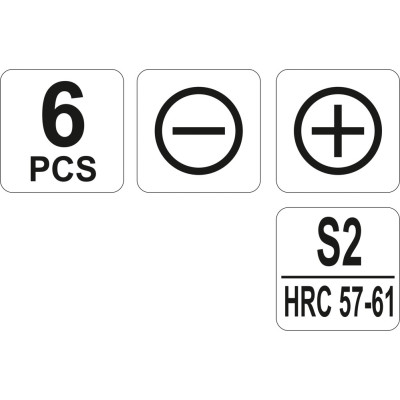 Šroubováky jemné sada 6ks, 1.4,2,2.4, PH00, PH0, PH1