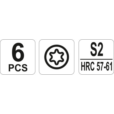 Šroubováky jemné sada 6ks, T5, T6, T7, T8, T9, T10